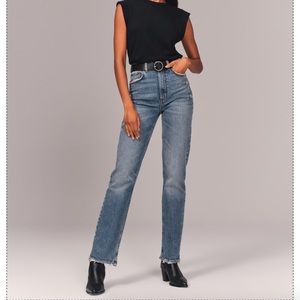 Abercrombie 90s Ultra High Rise Straight Jeans NWT
